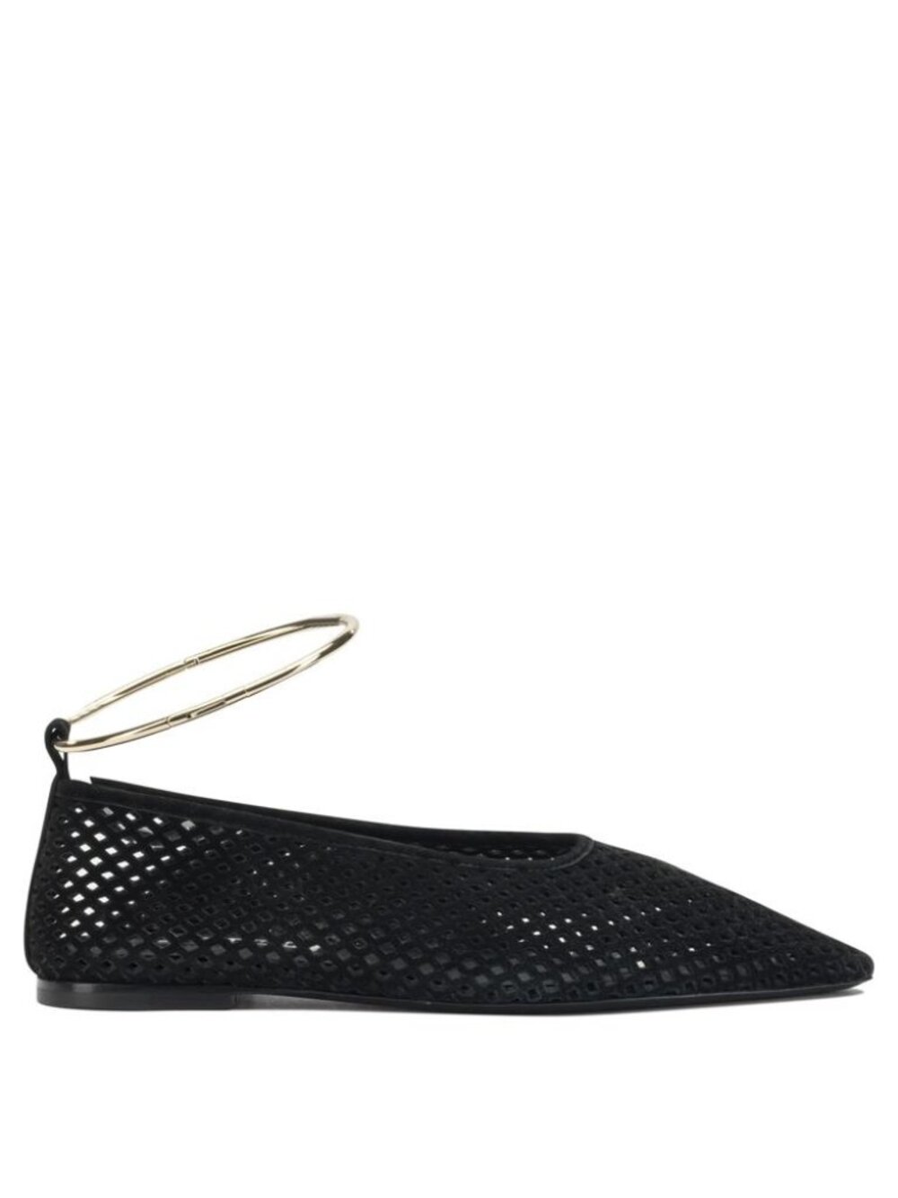 Jil Sander Suede Perforated Ballet Flats IT 38.5 Women